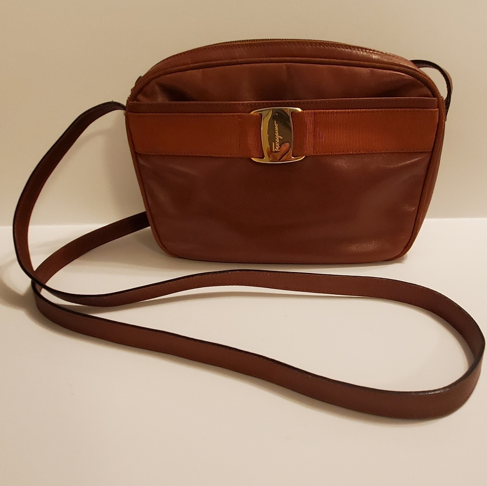 Salvatore Ferragamo Vintage Brown Leather Bag